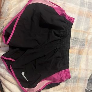 pink nike athletic shorts